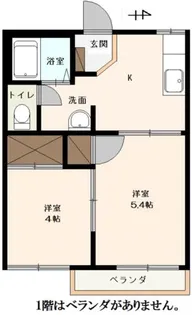 プラムフィールド【202号室】の間取り
