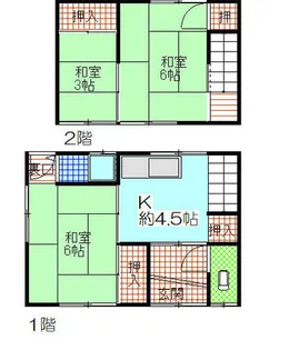 愛知県稲沢市駅前2丁目【一戸建】の間取り