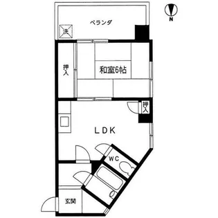 カーサ東泉【2階】の間取り