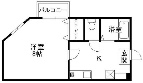 西新ゼニヤビル【301号室】の間取り