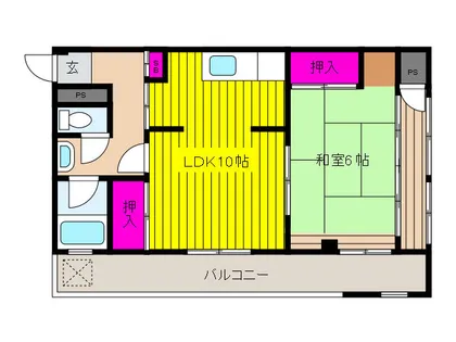 兵庫県神戸市東灘区住吉宮町2丁目【マンション】の間取り