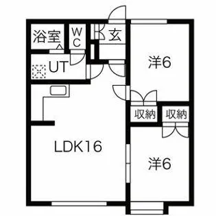 ラミアール花川【2階】の間取り