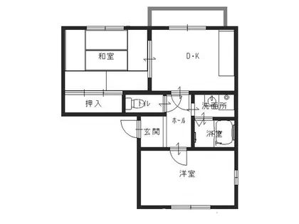 アビタシオン京口【110号室】の間取り