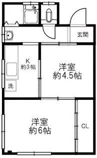 大阪府大阪市北区本庄西2丁目【マンション】の間取り
