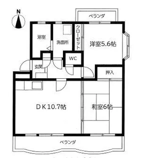 プレミールSUWA【3階】の間取り