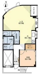 フジイ岡本ハウス【2階】の間取り