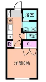 クワコーポ柳川【102号室】の間取り