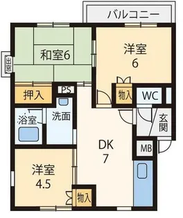 奈良県橿原市上品寺町【マンション】の間取り