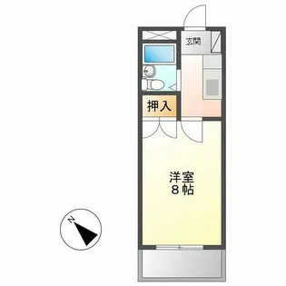 ビブレ三萩野【6階】の間取り