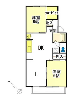 セジュール林【1階】の間取り