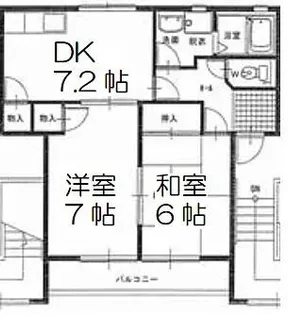 シルクヴェールフジB棟【B-202号室】の間取り
