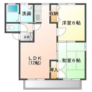 シャンテ遠賀野【A号室】の間取り