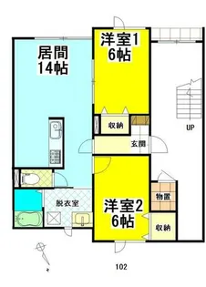 ジャパンステージD【1階】の間取り