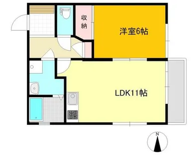 エンゼル本山【302号室】の間取り