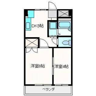 コーポ川原【5階】の間取り