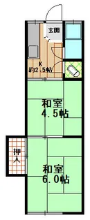 賢良ハウス【2階】の間取り