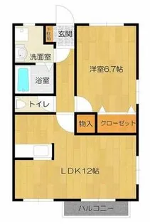 コスモアネックス【101号室】の間取り