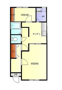 丸山市営住宅1F【1階】の間取り