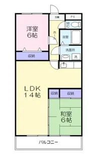 愛知県豊橋市忠興2丁目【マンション】の間取り