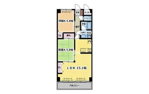 コーポST【302号室】の間取り
