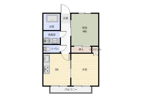 グランデージ桜【101号室】の間取り