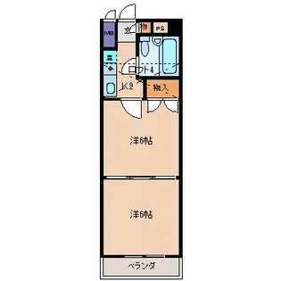 プリンセス大曽根【5階】の間取り