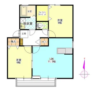 シャルマン林【1階】の間取り