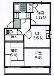 弥生ハイム B棟【B-102号室】の間取り