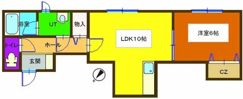ウェンディクレセントⅢ【205号室】の間取り