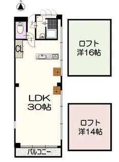 愛知県名古屋市東区代官町【マンション】の間取り