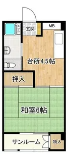 メイトピア相生【505号室】の間取り