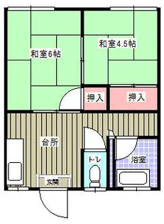 三星コーポ【203号室】の間取り