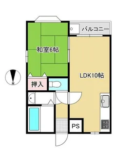 ソレイユあさひが丘【203号室】の間取り