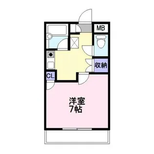 レディースハイツ村山【502号室】の間取り