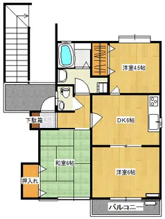 浮羽壱番館 東棟【2階】の間取り