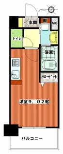 ステイツ姪浜駅前【505号室】の間取り