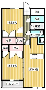 セピアコート【1階】の間取り