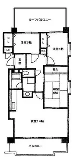 ジュエルコート甲子園口【2階】の間取り