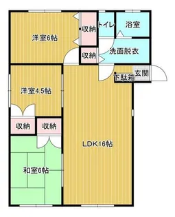 翠花苑A棟【A203号室】の間取り