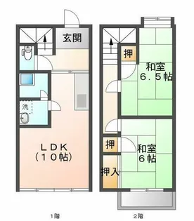 光賀コーポ【1階】の間取り