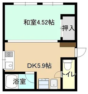 長谷川ビル【302号室】の間取り