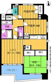 レインボー深川【2階】の間取り