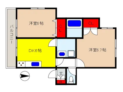ル・ボワⅠ【2階】の間取り