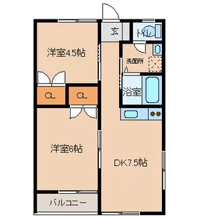 ピュアハウス【202号室】の間取り