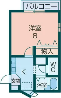 奈良県橿原市北八木町1丁目【アパート】の間取り
