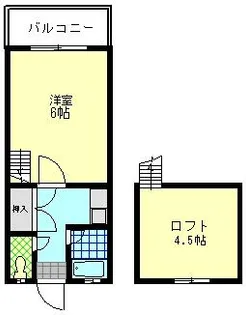 グリーンハイツ新宮【201号室】の間取り