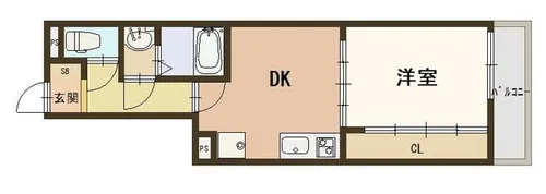 ジェイドパレス四貫島【1階】の間取り
