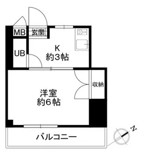 森コーポ【302号室】の間取り