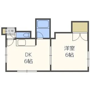 ノースコート【202号室】の間取り