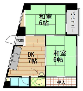 北野ライフ【2階】の間取り